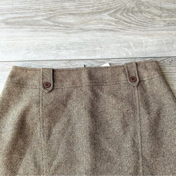 Vintage Laura Studio Wool Blend Woven Pencil Skirt Made in Canada - Picture 3 of 10